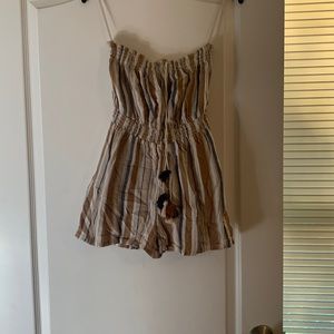 Girls strapless romper